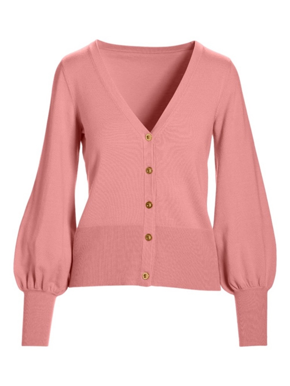 Boston Proper Lightweight Button Up Cardigan Sweater Pink Icing XL - Picture 2 of 10